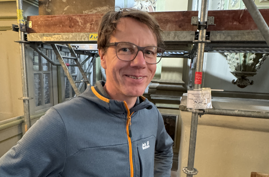 Diplom-Restaurator Oliver Tietze aus Leipzig (Foto: Andreas Bechert)